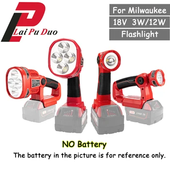 Pistol/Portable 3W/12W 18V LED Lamp Flashlight(NO Battery,NO Charger)Li-Ion Battery USB Outdoor Emergency Lighting For Milwaukee
Pistol/Portable 3W/12W 18V LED Lamp Flashlight(NO Battery,NO Charger)Li-Ion Battery USB Outdoor Emergency Lighting For Milwaukee
