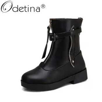 Odetina Women Fashion Chunky Mid Heel Zipper Platform Short Boots Ladies Front Zipper Buckle Strap Winter Round Toe Ankle Boots
Odetina Women Fashion Chunky Mid Heel Zipper Platform Short Boots Ladies Front Zipper Buckle Strap Winter Round Toe Ankle Boots