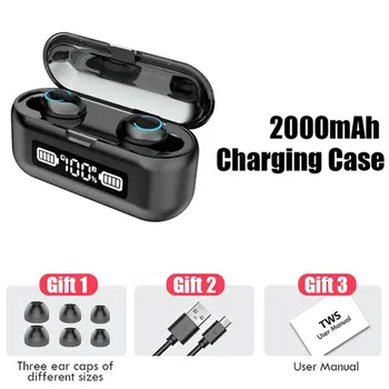 TWS Wireless Earphone Earbud Bluetooth 5.0 Waterproof Led Display Fingerprint Touch Hd Hifi Stereo Sport Headset With Microphone
TWS Wireless Earphone Earbud Bluetooth 5.0 Waterproof Led Display Fingerprint Touch Hd Hifi Stereo Sport Headset With Microphone