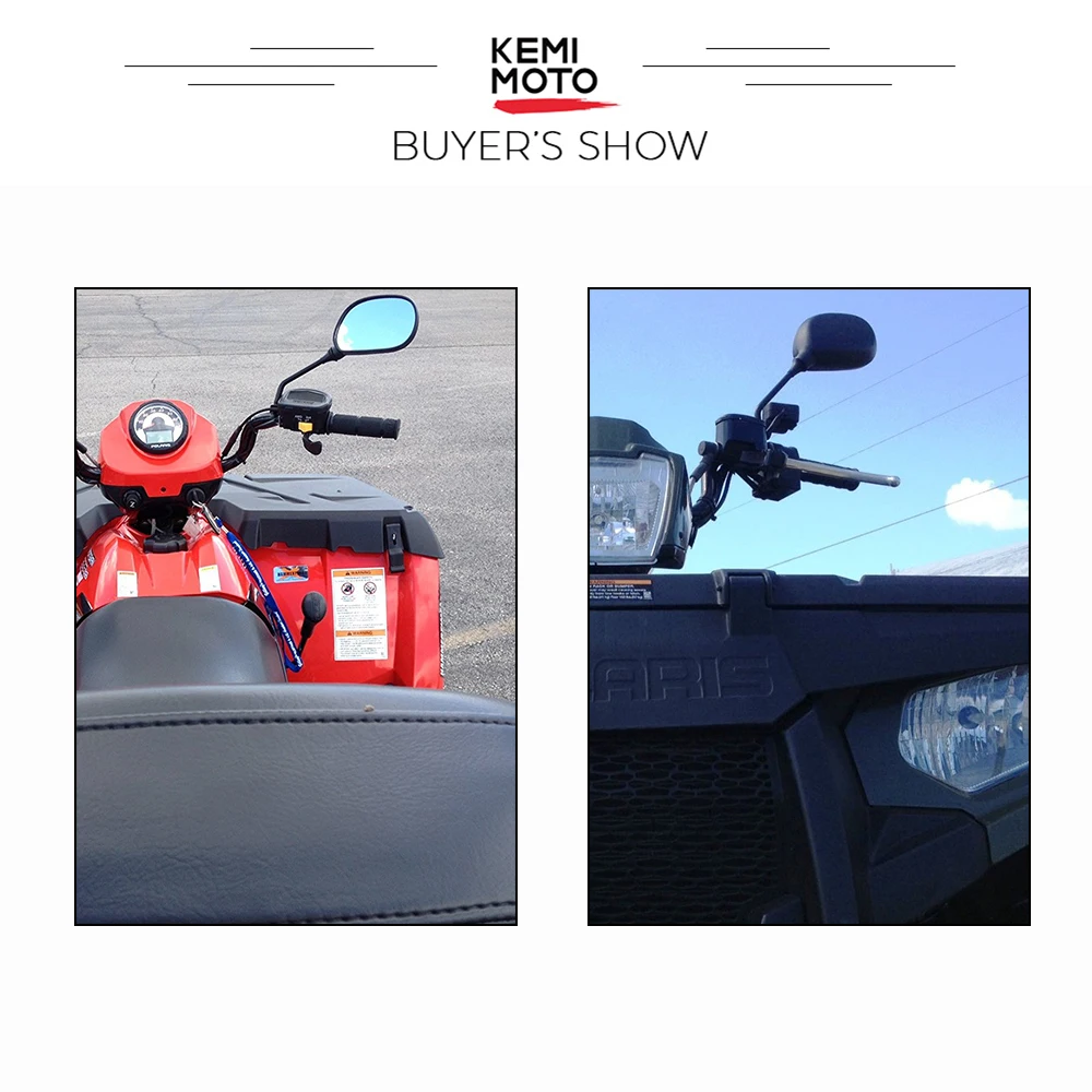 MZS ATV Mirrors Rear View 7/8 Handlebar Mount for Arctic Cat Can-am Honda Kymco Kawasaki KTM Suzuki Polaris Yamaha ATVs Motorcycle Scooter Moped GY6 Dirt Quad Bike Bicycle Cruiser Coolster Snowmobile MZS ATV Mirrors Rear View 7/8 Handlebar Mount for Arctic Cat Can-am Honda Kymco Kawasaki KTM Suzuki Polaris Yamaha ATVs Motorcycle Scooter Moped GY6 Dirt Quad Bike Bicycle Cruiser Coolster Snowmobile
