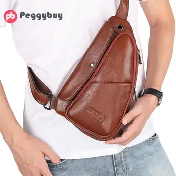 Genuine Leather Men Chest Bag Retro Waist Belt Pack Male Casual Solid Color Shoulder Crossbody Bag
Genuine Leather Men Chest Bag Retro Waist Belt Pack Male Casual Solid Color Shoulder Crossbody Bag