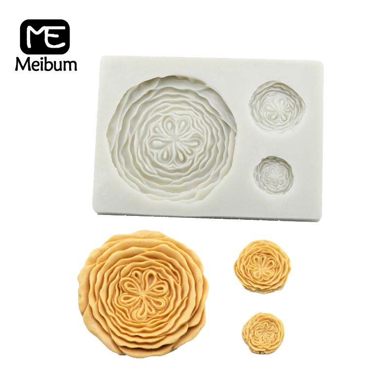 

Meibum Austin Rose Fondant Cake Mold Wedding Party 3D Flower Petal Pattern Gum Paste Sugar Craft Silicone Decorating Mould