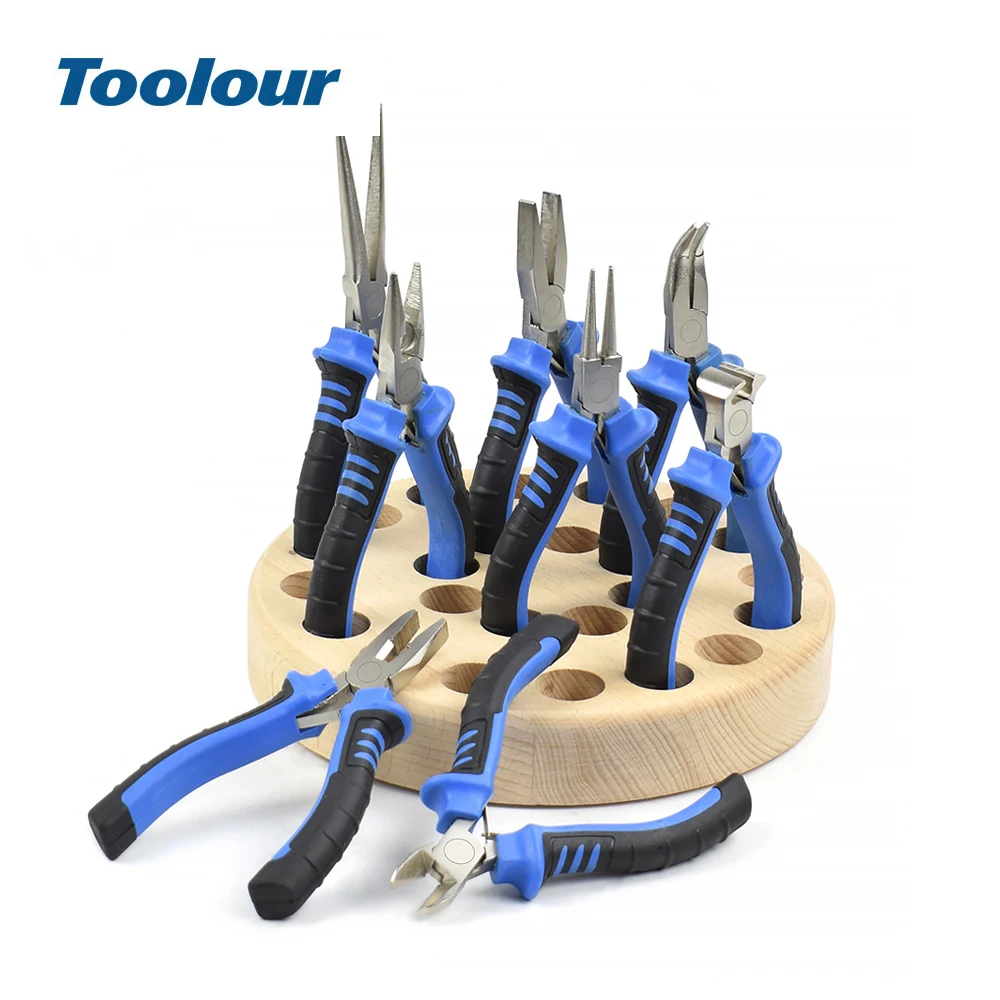 Toolour 4.5" Pliers Kit DIY Multi Mini Pliers Wire Stripper Cutter Diagonal Flat Nose Pliers Jewelry Making Tool Rotatable Base
Toolour 4.5" Pliers Kit DIY Multi Mini Pliers Wire Stripper Cutter Diagonal Flat Nose Pliers Jewelry Making Tool Rotatable Base
