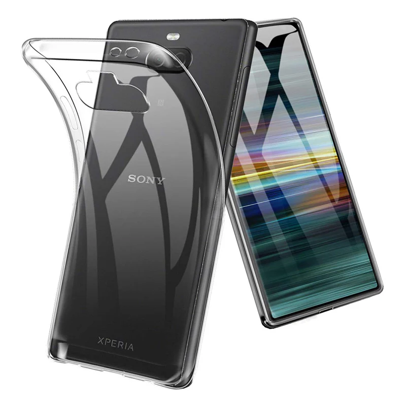 Прозрачные чехлы для телефонов Sony Xperia 10 X чехол Мягкий ТПУ силиконовый тонкий