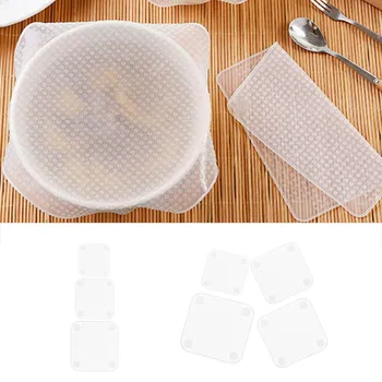 1/3/4pcs Seal Bowl Cover Food Preservative Film Transparent Refrigerator Plastic Film Food Grade Microwave Heating Cover
1/3/4pcs Seal Bowl Cover Food Preservative Film Transparent Refrigerator Plastic Film Food Grade Microwave Heating Cover