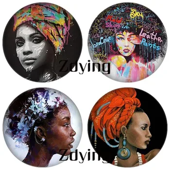 ZDYING African Abstract Art Painting Afro Women Glass Picture Cabochon Beads DIY Jewelry Findings For Brooch Earrings AF004
ZDYING African Abstract Art Painting Afro Women Glass Picture Cabochon Beads DIY Jewelry Findings For Brooch Earrings AF004