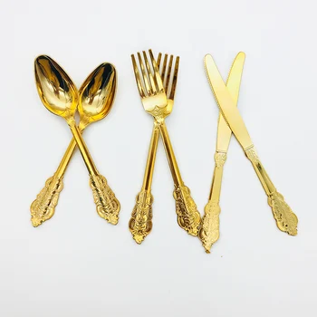 6 Sets Rose Gold Plastic Knife Fork Spoon Luxury Court Dinnerware for Wedding Birthday Grand Event Valentine Day Party Decor
6 Sets Rose Gold Plastic Knife Fork Spoon Luxury Court Dinnerware for Wedding Birthday Grand Event Valentine Day Party Decor