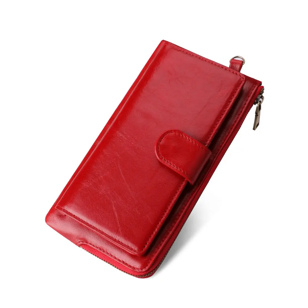 Genuine Leather Women Long Wallet RFID Wallets Phone Bag Coin Purse Card Holder Women's Long Design Purse Clutch Quality
Genuine Leather Women Long Wallet RFID Wallets Phone Bag Coin Purse Card Holder Women's Long Design Purse Clutch Quality