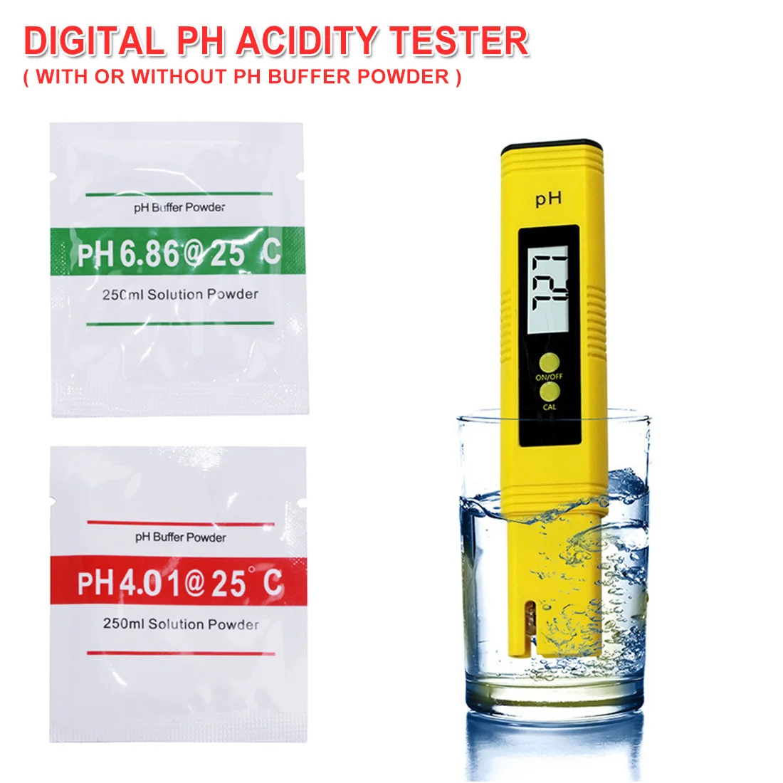 LCD Display Digital PH Meter Acidity Tester for Water Quality/ Food/ Aquarium/ Pool Hydroponics Pocket Size PH 0-14/ 0.01ph
LCD Display Digital PH Meter Acidity Tester for Water Quality/ Food/ Aquarium/ Pool Hydroponics Pocket Size PH 0-14/ 0.01ph