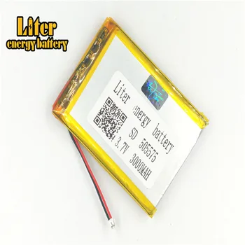 1.25MM 2pin connector 3.7 V 505575 3000mah Rechargeable lipo battery e-books GPS PDA Car recorder
1.25MM 2pin connector 3.7 V 505575 3000mah Rechargeable lipo battery e-books GPS PDA Car recorder