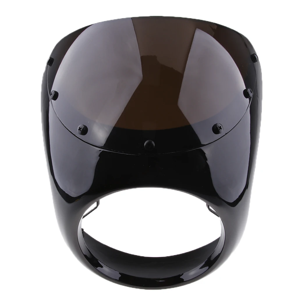 Retro Cafe Racer Style 7'' Headlight Lamp Handlebar Fairing Windshield Universal Retro Cafe Racer Style 7'' Headlight Lamp Handlebar Fairing Windshield Universal