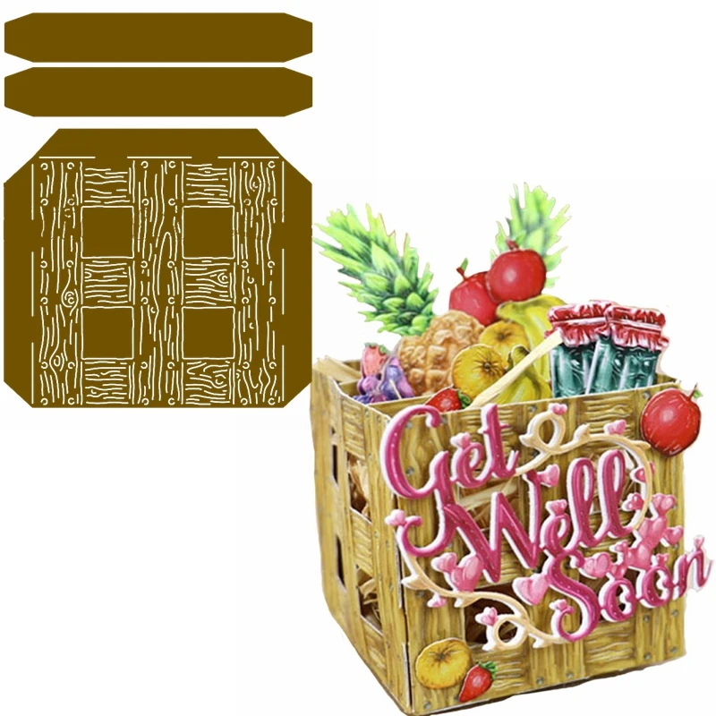 Wooden Box Metal Cutting Dies Box Of Fruits&Wine Die Cuts For Card Making DIY Scrapbook Decoration New 2019 Crafts Cards
Wooden Box Metal Cutting Dies Box Of Fruits&Wine Die Cuts For Card Making DIY Scrapbook Decoration New 2019 Crafts Cards