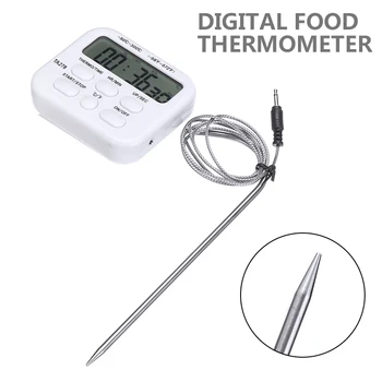 Portable Temperature Measurement Meter Digital Kitchen Thermometer Timer BBQ Cooking Food Oven Temperature Probe
Portable Temperature Measurement Meter Digital Kitchen Thermometer Timer BBQ Cooking Food Oven Temperature Probe