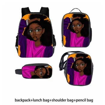 Black Queen African American Girls Printing School bag Set for Teenage Girls Bookbag Children Kids Schoolbags
Black Queen African American Girls Printing School bag Set for Teenage Girls Bookbag Children Kids Schoolbags