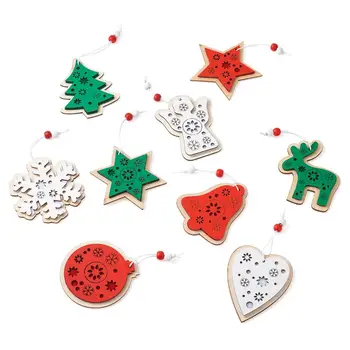 1Bag Wooden Ornaments Christmas Tree Hanging Decorations for Christmas Party Gift Home Decor Accessories Mixed Shapes Color
1Bag Wooden Ornaments Christmas Tree Hanging Decorations for Christmas Party Gift Home Decor Accessories Mixed Shapes Color
