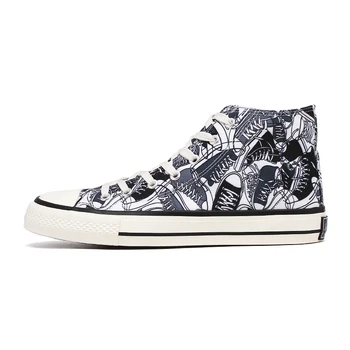 Graffiti Korean fashion tide shoes spring and autumn high-top canvas shoes
Graffiti Korean fashion tide shoes spring and autumn high-top canvas shoes