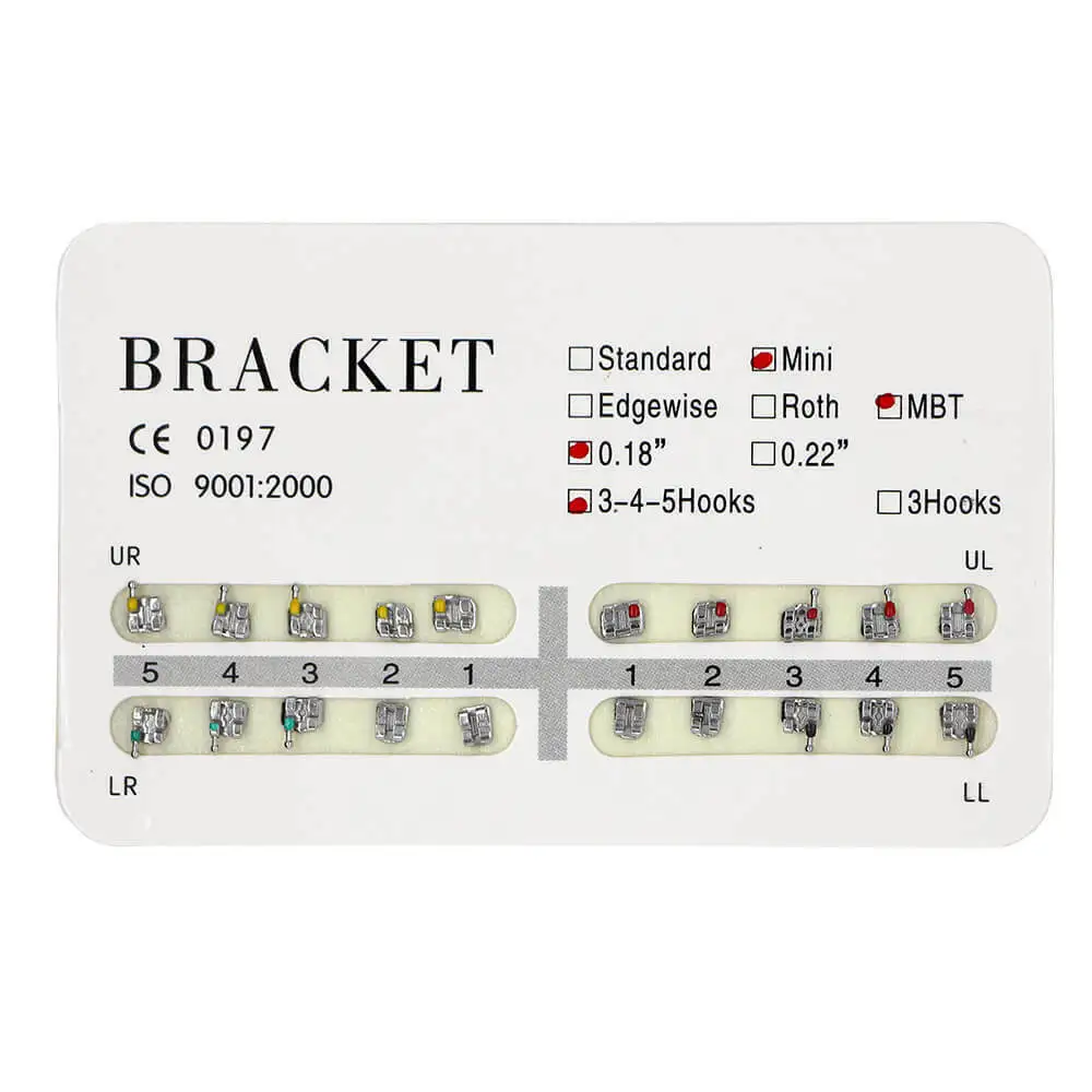 1 Pack Dental Orthodontic Brackets MBT Roth Mini Standard 022 018 Slot Hook 3 345 Dentist Teeth Braces Dentistry Correction
1 Pack Dental Orthodontic Brackets MBT Roth Mini Standard 022 018 Slot Hook 3 345 Dentist Teeth Braces Dentistry Correction