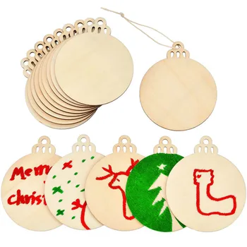 50 Pieces Flat Wood Chips Wooden Round Bauble Blank Slices with 40 Pieces Hanging Rope for Christmas Tree Ornaments and DIY Craf
50 Pieces Flat Wood Chips Wooden Round Bauble Blank Slices with 40 Pieces Hanging Rope for Christmas Tree Ornaments and DIY Craf