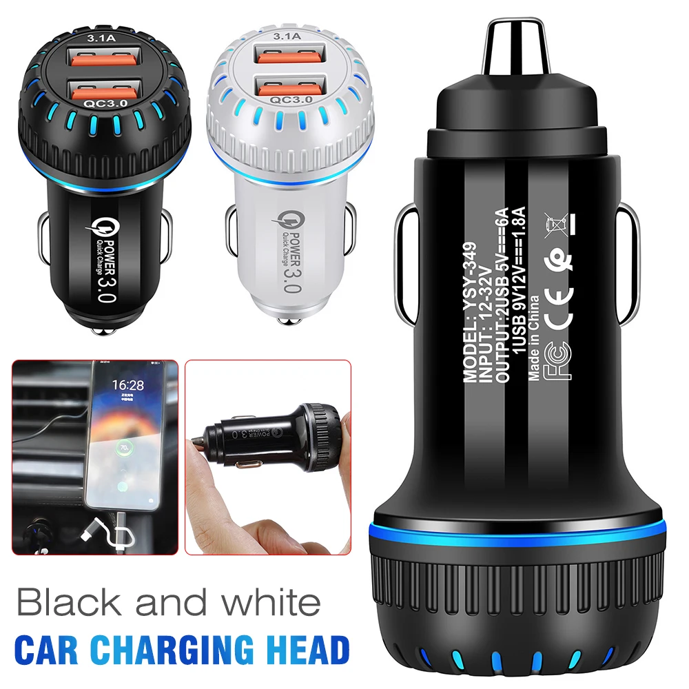 Mayitr Dual USB QC3.0 Fast Charging 3.1A Fast Car Charger Socket Adapter Compatible For Mobile Cell Phone Car Charger Socket
Mayitr Dual USB QC3.0 Fast Charging 3.1A Fast Car Charger Socket Adapter Compatible For Mobile Cell Phone Car Charger Socket