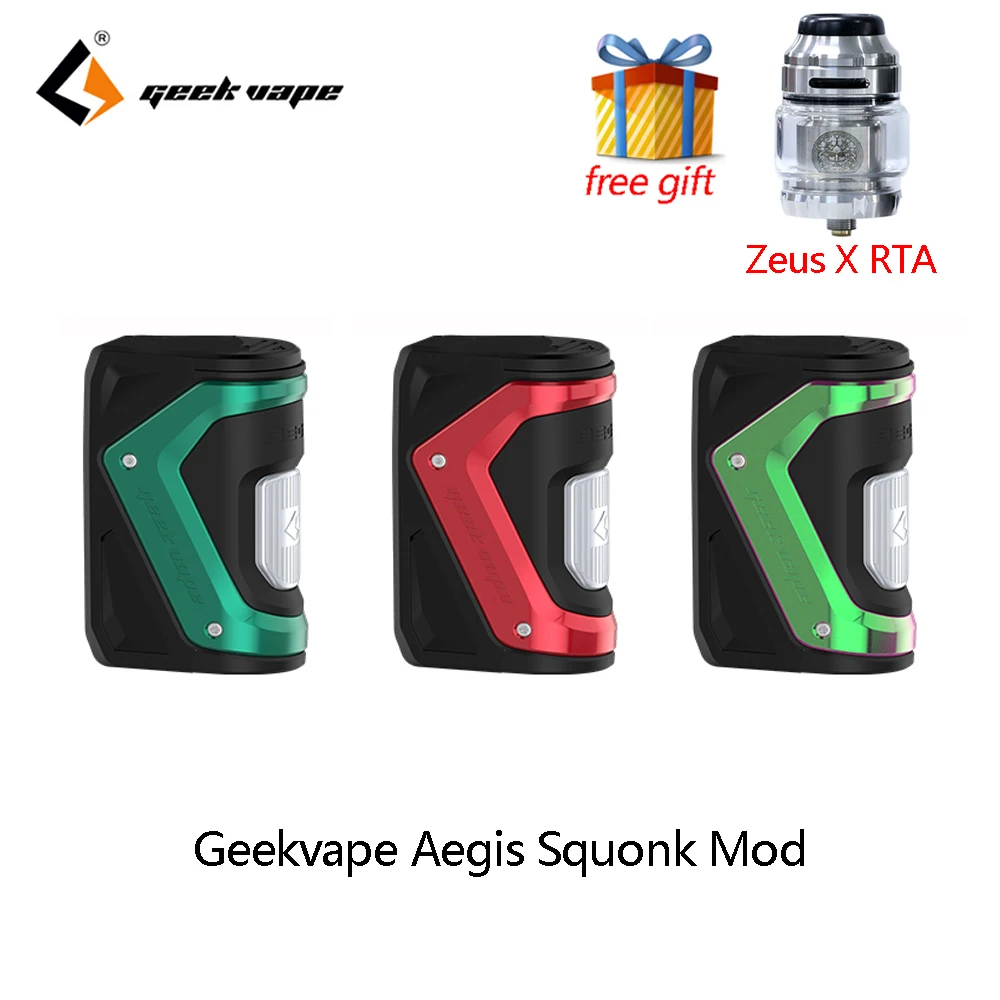 

Vape Mod Geekvape Aegis Squonk Mod 100W TC Box Powered by 18650 batteries 10ml Bottle fit Tengu RDA VS GeekVape Athena Vapor