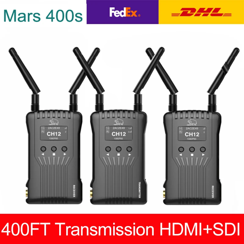 HOLLYLAND Moma 400S 400FT HDMI+SDI 1080P Transmission for Camera Image Wireless HD Video Transmission Transmitter Receiver
HOLLYLAND Moma 400S 400FT HDMI+SDI 1080P Transmission for Camera Image Wireless HD Video Transmission Transmitter Receiver