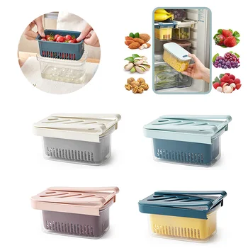 Drawable, Drainable, Sealed Box, Refrigerator Storage Box, Convenient And Transparent Vegetable And Fruit Drain Basket
Drawable, Drainable, Sealed Box, Refrigerator Storage Box, Convenient And Transparent Vegetable And Fruit Drain Basket