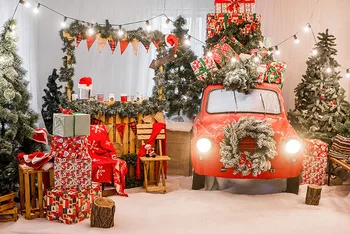 Photography Background Christmas Decoration Tree Red Car Gifts Christmas Backdrops for Photo Studio
Photography Background Christmas Decoration Tree Red Car Gifts Christmas Backdrops for Photo Studio