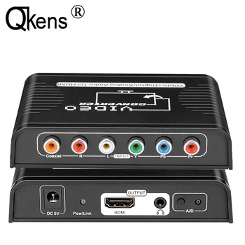 Component Video Ypbpr + Digital /Analog Coaxial Audio To HDMI Converter Adapter for Wii PS2 PS3 DVD Player To TV HDTV Projector
Component Video Ypbpr + Digital /Analog Coaxial Audio To HDMI Converter Adapter for Wii PS2 PS3 DVD Player To TV HDTV Projector