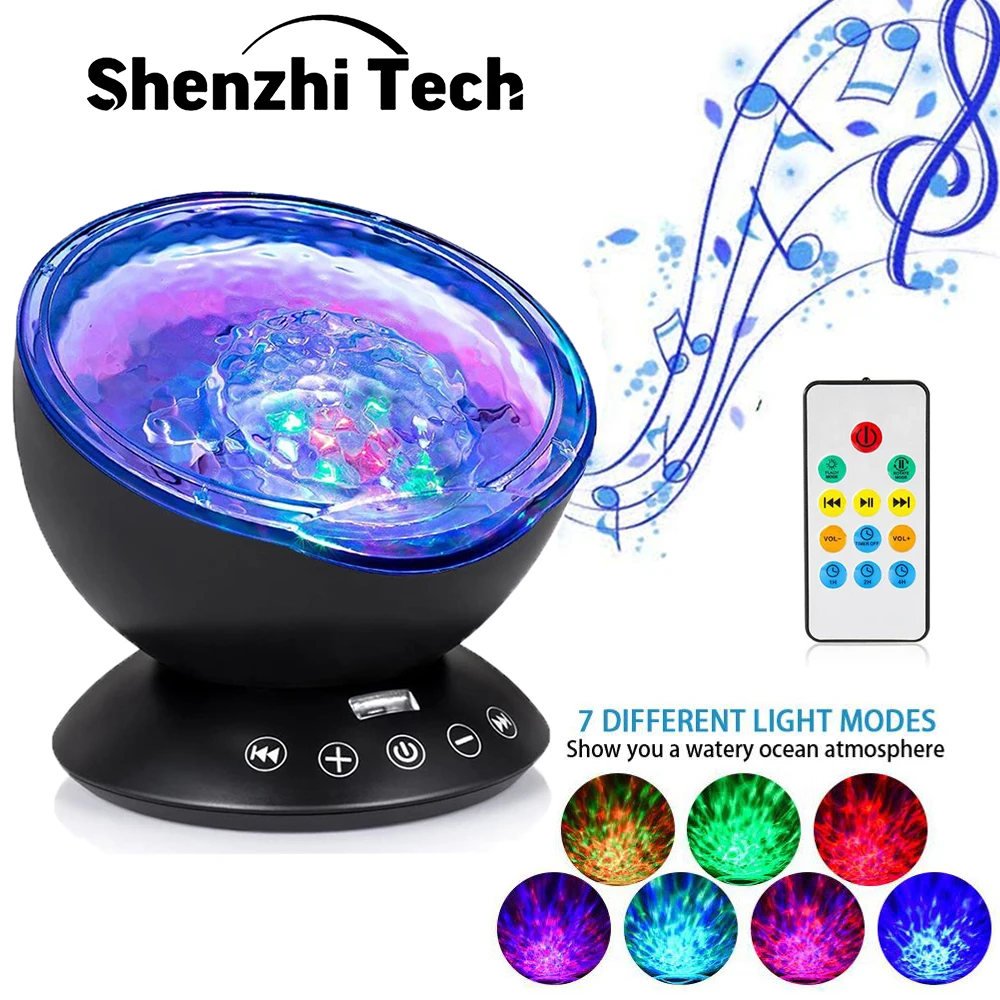 Ocean Wave Projector Light Sky Aurora Night Light Built In Music Player Remote Control 7 colors for Baby Bedroom Decoration
Ocean Wave Projector Light Sky Aurora Night Light Built In Music Player Remote Control 7 colors for Baby Bedroom Decoration