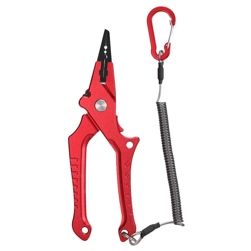 Self-Locking Aluminum Alloy Multi-Function Fishing Plier With Lock Block Elastic Lanyard Protective Sheath Lightweight Portable
Self-Locking Aluminum Alloy Multi-Function Fishing Plier With Lock Block Elastic Lanyard Protective Sheath Lightweight Portable