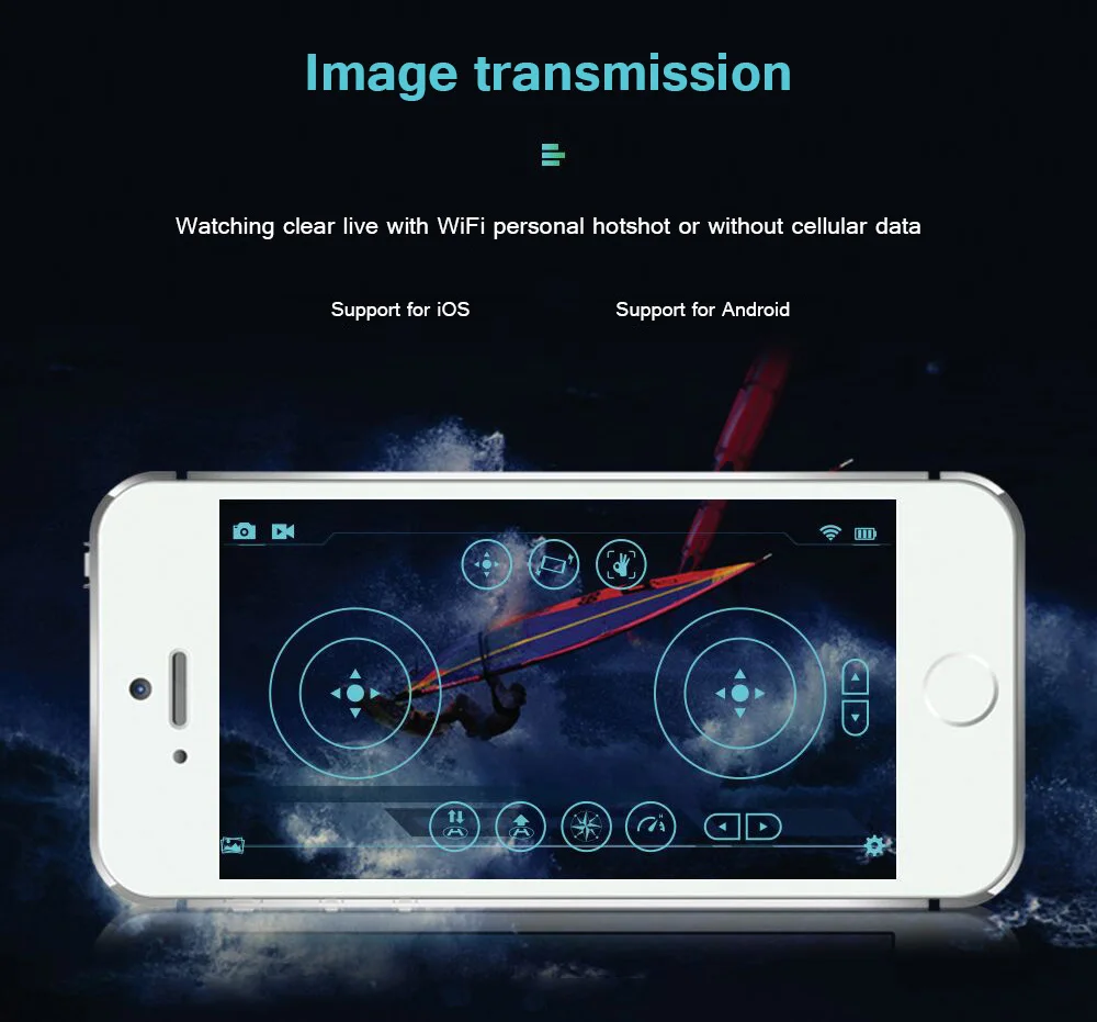 Flymax 2 WiFi Quadcopter 2.4G FPV Streaming Drone 