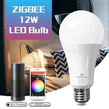 GLEDOPTO Dual white and color 12W LED ZIGBEE bulb RGB light AC100-240V ZigBee smart light work with amazon ecoh plus LED E27/E26
GLEDOPTO Dual white and color 12W LED ZIGBEE bulb RGB light AC100-240V ZigBee smart light work with amazon ecoh plus LED E27/E26
