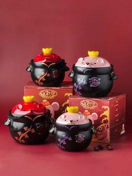 Mouse year cartoon casserole household ceramic soup rice stew pot large capacity open fire cooking porridge pan stewpot saucepan
Mouse year cartoon casserole household ceramic soup rice stew pot large capacity open fire cooking porridge pan stewpot saucepan