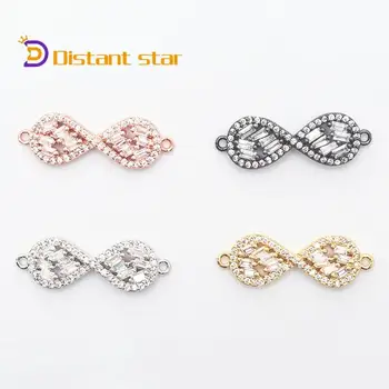 Women's Bracelet Earrings DIY Making Supplies 8 Necklace Connector Shaped Double Pendant Jewelry Micro Pave Cz Connector 
Women's Bracelet Earrings DIY Making Supplies 8 Necklace Connector Shaped Double Pendant Jewelry Micro Pave Cz Connector