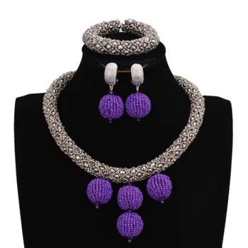 4uJewelry Jewelry sets For Women Necklace Silver and Purple Beaded 5 Color Available One Layer Necklace Earrings Bracelet Sets 
4uJewelry Jewelry sets For Women Necklace Silver and Purple Beaded 5 Color Available One Layer Necklace Earrings Bracelet Sets