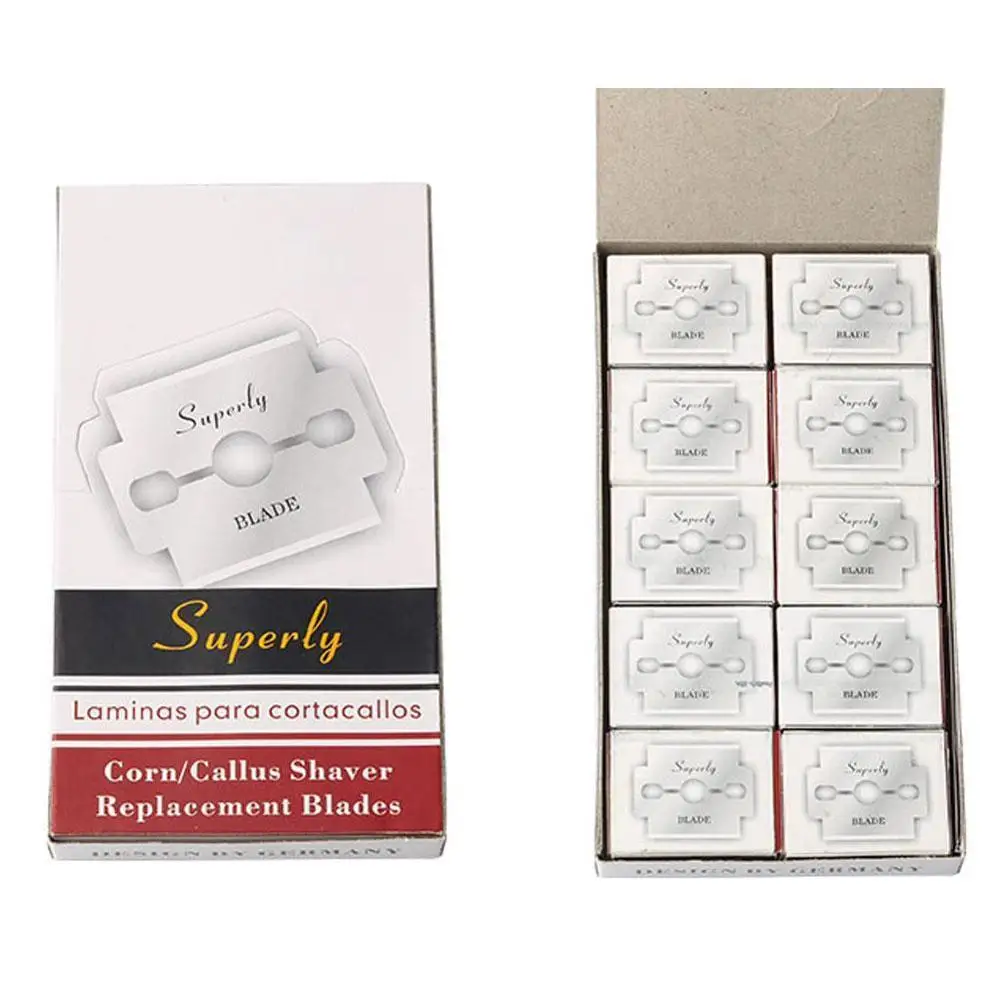 NEW 100Pcs Stainless Steel Replacement Blades for Foot Hard Skin Remover Hand Foot File Foot Care Pedicure Machine High Quality
NEW 100Pcs Stainless Steel Replacement Blades for Foot Hard Skin Remover Hand Foot File Foot Care Pedicure Machine High Quality
