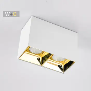 14W two head Square surface mounted free open COB Spotlight LED Ceiling Downlight CRI Ra>85 4000k natural light
14W two head Square surface mounted free open COB Spotlight LED Ceiling Downlight CRI Ra>85 4000k natural light