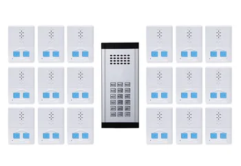 New Arrival Direct Press Key hands-free indoor unit Home intercom system Doorbell 2-wired Audio Door Phone for 18-Apartments
New Arrival Direct Press Key hands-free indoor unit Home intercom system Doorbell 2-wired Audio Door Phone for 18-Apartments