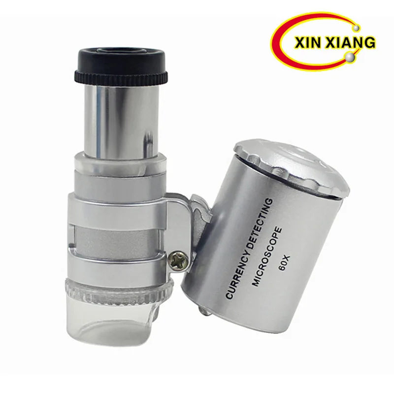 Portable 60X Mini LED Loupe Metal Pocket Magnifier Illuminated Magnifying Glass With Led Light Cloth Textile Measuring Loupe
Portable 60X Mini LED Loupe Metal Pocket Magnifier Illuminated Magnifying Glass With Led Light Cloth Textile Measuring Loupe