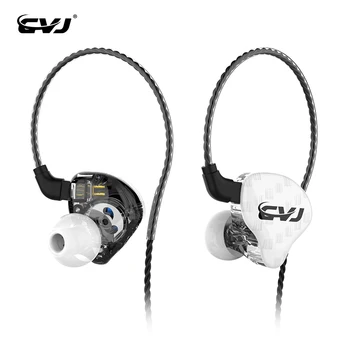

CVJ CSA 1BA+1DD In Ear Hybrid Earphone HIFI Headphone Sports Noise Cancelling Earbud Headset With 2Pin Replaced Cable KZ ZSN PRO