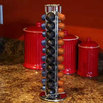 metal coffee pod holder iron chrome stand coffee capsule storage rack coffee capsule storage rack 40 pieces 
metal coffee pod holder iron chrome stand coffee capsule storage rack coffee capsule storage rack 40 pieces