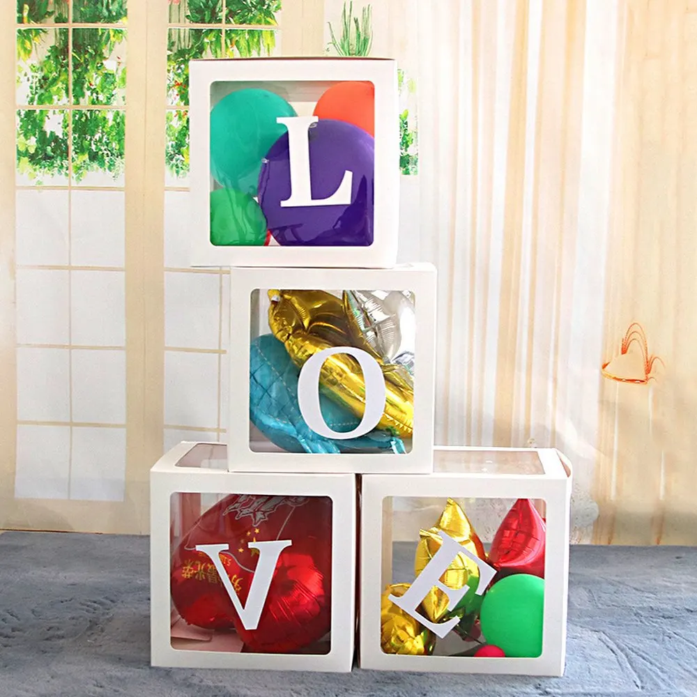 4pcs/set Balloon Box Diy Transparent Box Latex Balloon Blocks Decoration Balloon Sizer Box for Baby Birthday Party Wedding
4pcs/set Balloon Box Diy Transparent Box Latex Balloon Blocks Decoration Balloon Sizer Box for Baby Birthday Party Wedding