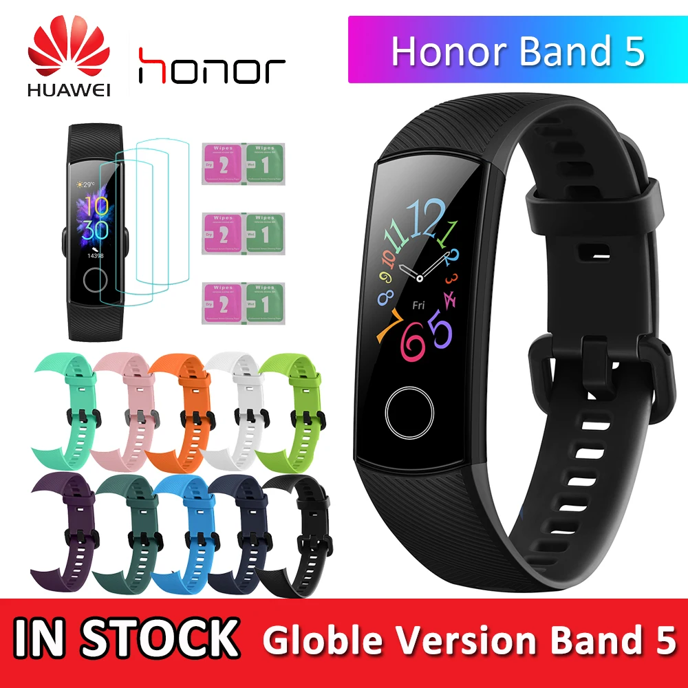 Globle Version Huawei Honor Band 5 Smart Wristband AMOLED Touch Screen Heart Rate Monitor Fitness Bracelet Women Men
Globle Version Huawei Honor Band 5 Smart Wristband AMOLED Touch Screen Heart Rate Monitor Fitness Bracelet Women Men