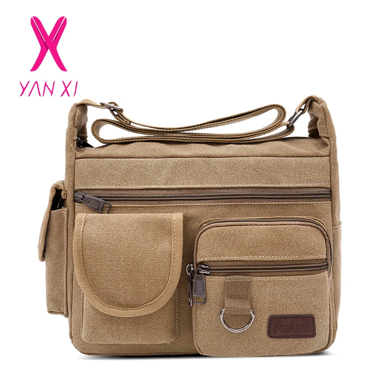 YAMXI 2020 New Canvas Men Shoulder Bag Large Capacity Multi-layer Messenger Bags Student Cross-border Leisure Bag Tool Bag
YAMXI 2020 New Canvas Men Shoulder Bag Large Capacity Multi-layer Messenger Bags Student Cross-border Leisure Bag Tool Bag