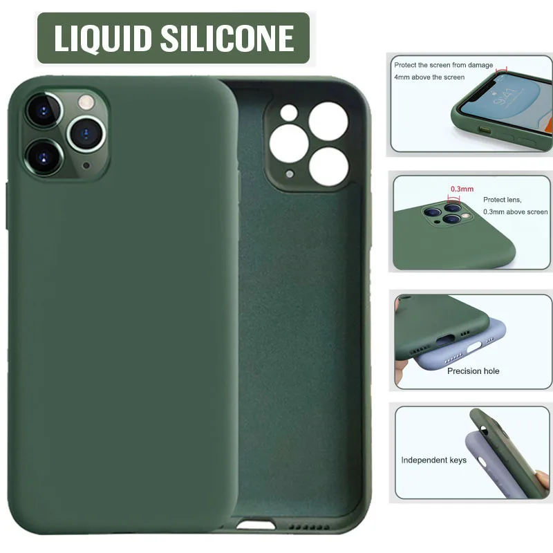Soft Liquid Silicone Case For iPhone 11XR XS Max X XS 6 6S 7 8 Fine Hole Full Lens Protective New Upgraded Soft Back Cover
Soft Liquid Silicone Case For iPhone 11XR XS Max X XS 6 6S 7 8 Fine Hole Full Lens Protective New Upgraded Soft Back Cover