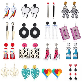 16 Styles Statement Acrylic Resin Lightweight Colorful Large Dangle Open Square Oval Drop Dangle Earrings Kit For Women
16 Styles Statement Acrylic Resin Lightweight Colorful Large Dangle Open Square Oval Drop Dangle Earrings Kit For Women