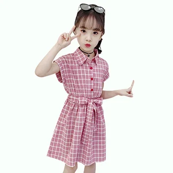 Summer Dress For Girls Plaid Girls Dress Turn Down Collar Kids Party Dress With Sashes Plaid Girls Clothes For 6 8 10 12 14
Summer Dress For Girls Plaid Girls Dress Turn Down Collar Kids Party Dress With Sashes Plaid Girls Clothes For 6 8 10 12 14