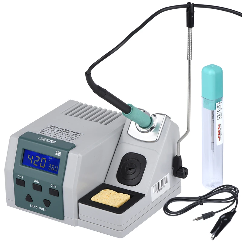 JCD T26 Soldering Station 80W Lead-free Soldering Iron Kit JBC Universal 80W Power Heating System 200℃-500℃ Temperature Control
JCD T26 Soldering Station 80W Lead-free Soldering Iron Kit JBC Universal 80W Power Heating System 200℃-500℃ Temperature Control