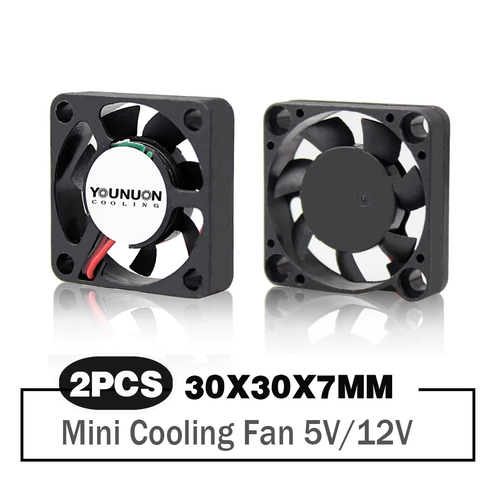 2 Pieces 30mm 3cm 30x30x7mm DC 5V/12V 2PIN Cooling Fan for Raspberry Pi Cooling Cooler Fan
2 Pieces 30mm 3cm 30x30x7mm DC 5V/12V 2PIN Cooling Fan for Raspberry Pi Cooling Cooler Fan