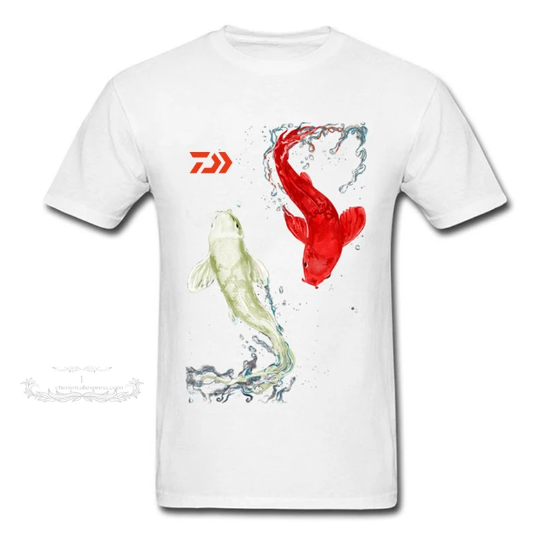 DAIWA DAWA Summer Short Sleeve Koi Fishes T-shirt For Men Outdoor Sport Breathable Quick Dry Fishing Unique Style Tops Tees
DAIWA DAWA Summer Short Sleeve Koi Fishes T-shirt For Men Outdoor Sport Breathable Quick Dry Fishing Unique Style Tops Tees